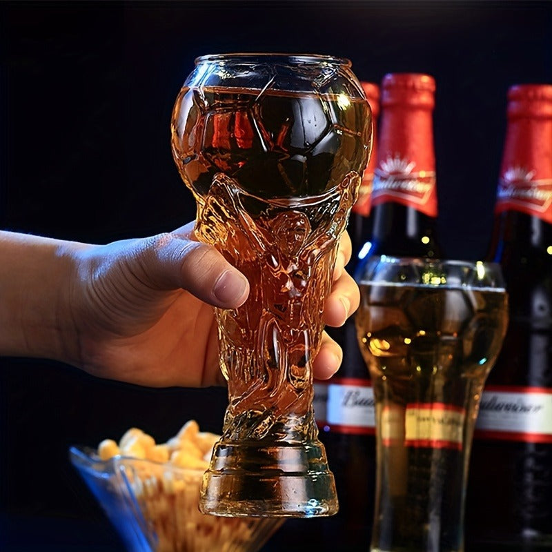 Creative Football Shaped Beer Glass - Large Capacity 15.55oz, Hand Wash Only, Reusable Multipurpose Glassware, Recyclable High Borosilicate Material - Ideal for Craft Beer Enthusiasts