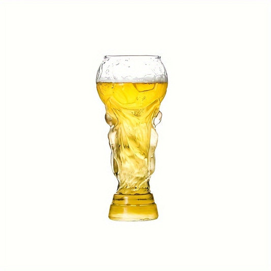 Creative Football Shaped Beer Glass - Large Capacity 15.55oz, Hand Wash Only, Reusable Multipurpose Glassware, Recyclable High Borosilicate Material - Ideal for Craft Beer Enthusiasts